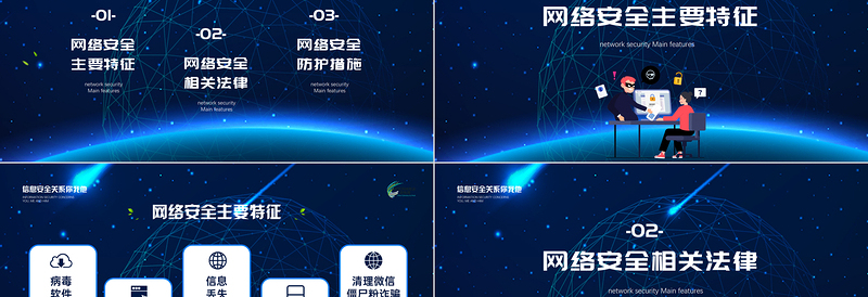 2021国家网络安全宣传周PPT警惕信息泄露维系网络安全宣教课件