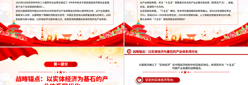 精品“十五五”中国产业发展展望PPT四中全会精神党课课件