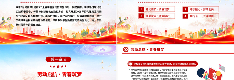 2025美好生活劳动创造劳动教育宣传周主题PPT模板