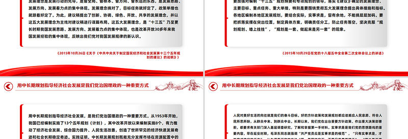 2025用中长期规划指导经济社会发展是我们党治国理政的一种重要方式PPT总书记重要论述课件