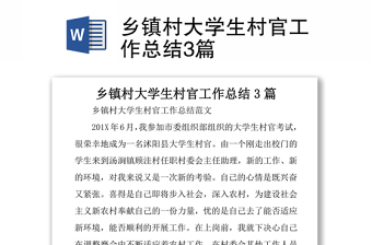 大学生村官微党课ppt