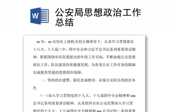 公安总结ppt