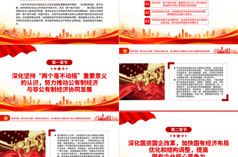 2022切实落实“两个毫不动摇”PPT党政风优质风党员干部学习教育专题党课党建课件