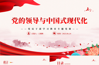 党课领导与服务ppt