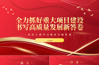 项目发展党课PPT