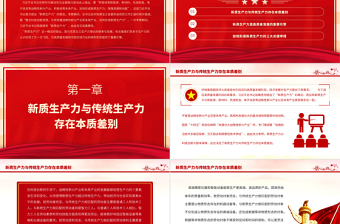 2023加快形成新质生产力着力推动高质量发展PPT精品风党员干部学习教育专题党课PPT