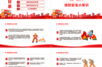消防进家园平安到永远PPT全国消防宣传日安全知识培训课件