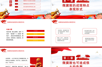 惩治基层微腐败中的大祸害PPT党政风创意廉政建设反腐倡廉微党课模板