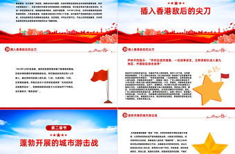 致敬港九大队PPT红色庄严港九大队抗战史迹爱国主义教育课件下载
