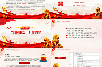 党员干部监督执纪的四种形态PPT红色党政风运用四种形态加强党的纪律建设廉政微党课