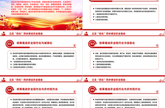 精美党政风立足“四化”同步建设农业强省PPT深入学习河南省委农村工作会议课件
