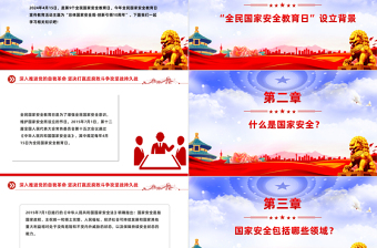 415全民国家安全教育日PPT红色精美增强全民国家安全意识专题课件