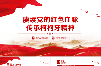 赓续党的党政风血脉传承柯柯牙精神PPT党政风精神课件