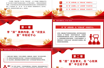 党纪学习要知于心立于身化于行PPT党政风党纪学习教育心得体会课件