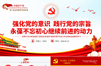 学校不忘初心主题教育ppt