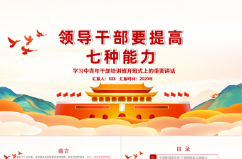 领导讲话党课PPT