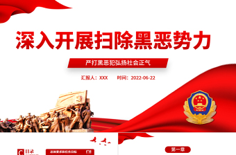 扫黑除恶PPT