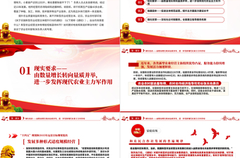 加快培育现代农业领头雁PPT党建风解读新型农业经营主体提升行动实施专题党课PPT模板