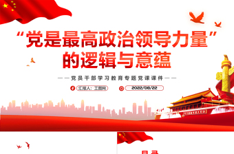 ppt模板党课党的领导