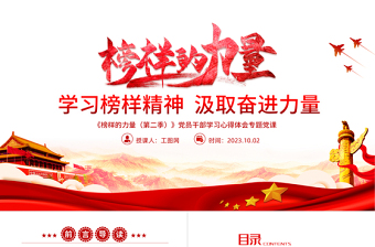 2025榜样的力量党课大全ppt