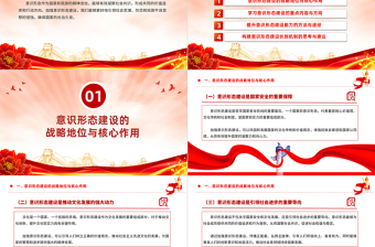 学习意识形态建设PPT党政风简约确保国家的长治久安课件