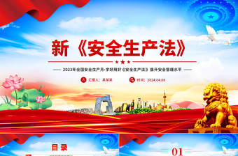 安全生产月党课PPT
