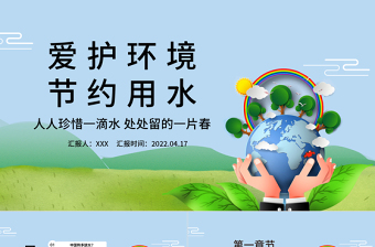节约用水班会主题班会ppt