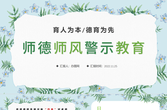 2022师德师风PPT优质温馨育人为本德育为先做四有好老师教师职业道德课堂课件