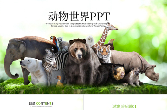 动物笑谈党课PPT