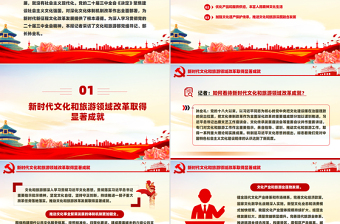 深化文化和旅游领域改革PPT优质简约加快建设社会主义文化强国课件
