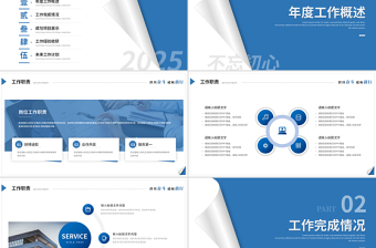公司工作总结PPT淡蓝优质企业个人工作计划汇报通用课件