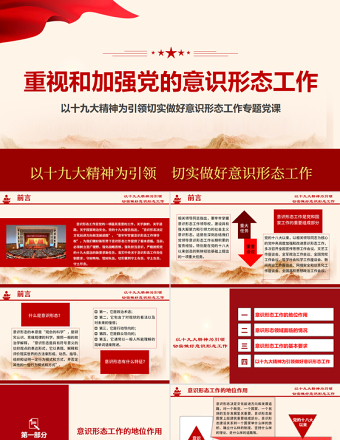 2021加强党的意识形态工作提升党员干部意识形态能力专题党课ppt课件