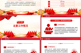 红色大气2024年党建工作汇报总结及2025年党建计划思路PPT党建模板