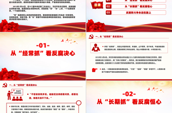 从“常”“长”二字读懂反腐倡廉PPT简约风廉政党课