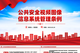 2025《公共安全视频图像信息系统管理条例》PPT法律法规课件