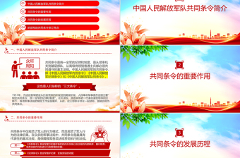 2025新修订《中国人民解放军新共同条令》PPT课件下载