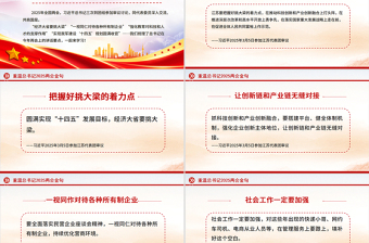 重温总书记2025两会金句PPT党政风精美两会精神学习课件