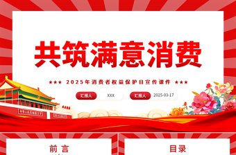 2025共筑满意消费PPT315消费者权益保护日宣传课件