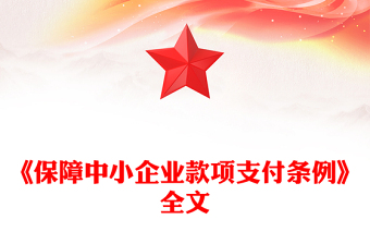 2025《保障中小企业款项支付条例》PPT课件下载(讲稿)