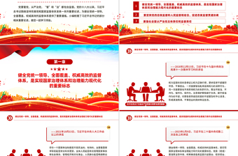 红色大气强化全面从严治党主体责任和监督责任PPT总书记重要论党课
