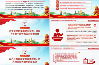2025增强全民国家安全意识和素养PPT党政风总书记重要论述课件下载