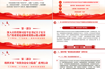 精美大气2025全国安全生产月安全生产知识教育培训PPT课件模板