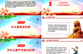 2025党的政治纪律知与行PPT严明党的纪律党课