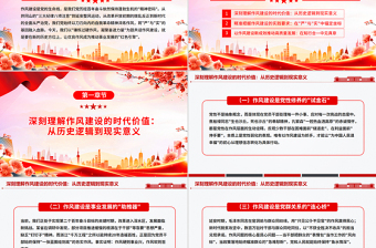 简洁风锤炼过硬作风凝聚奋进力量PPT七一专题微党课