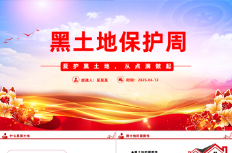 黑土地保护周知识点PPT爱护黑土地从点滴做起主题课件
