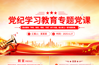 党纪学习教育专题党课PPT课件