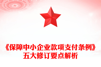 2025《保障中小企业款项支付条例》五大修订要点解析及运用操作指南PPT课件(讲稿)