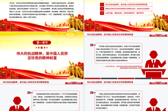 把伟大抗战精神一代代传下去PPT总书记的部分相关重要论述微党课