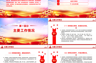 2025某局党组上半年党建工作总结PPT模板