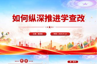 2025主题教育如何纵深推进学查改PPT课件下载